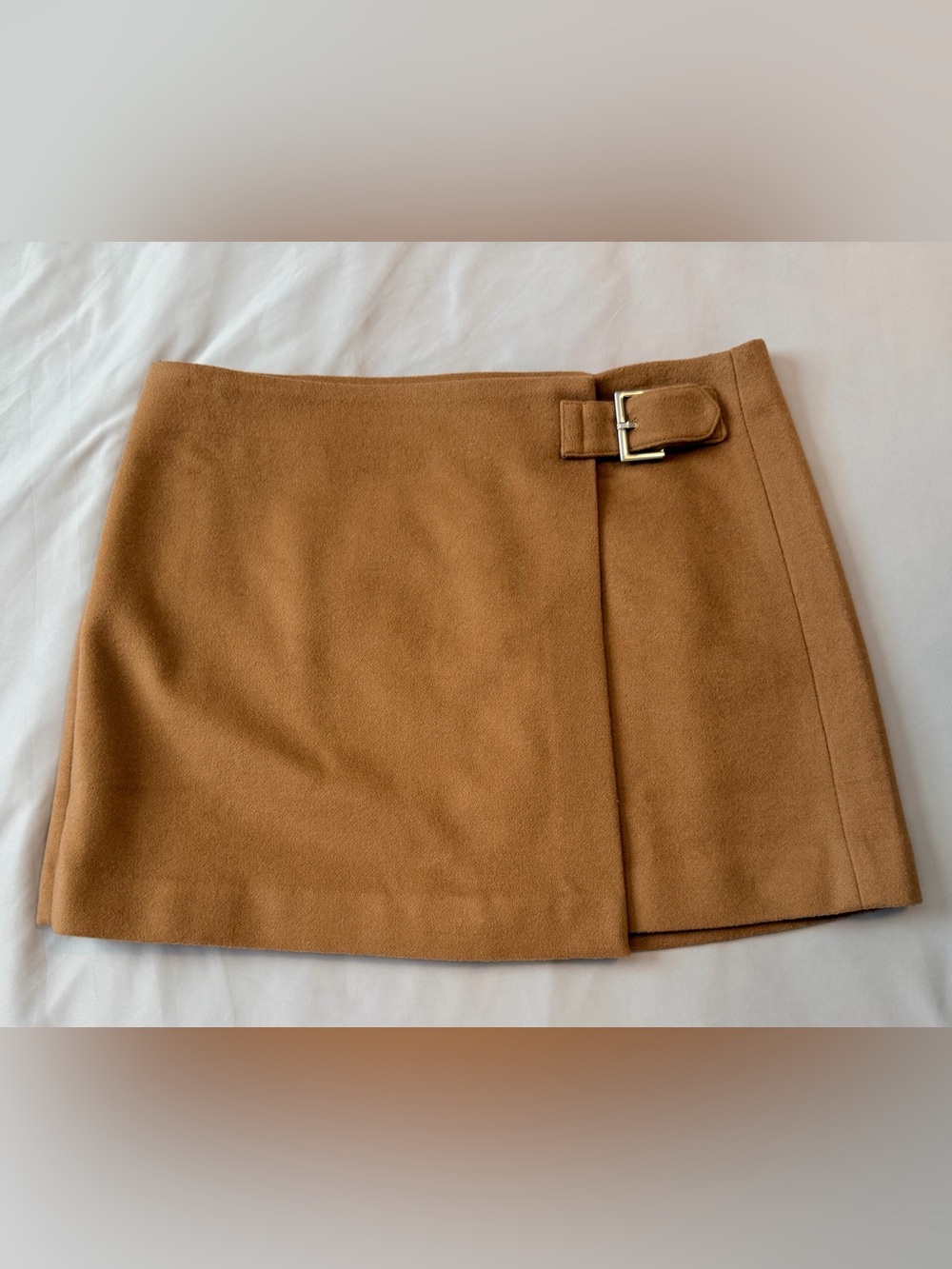J.Crew Collection Mario Bellucci Wool Cashmere Mini Skirt Brown 12 - Picture 2 of 10